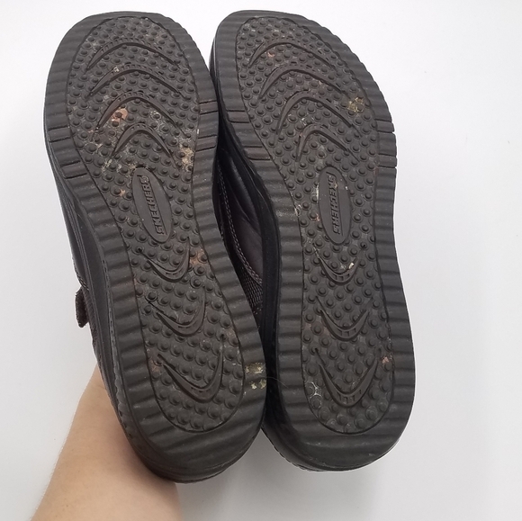 Skechers Shape Ups Leather Sandal Mary Jane 10 - Picture 6 of 7